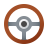 Steering wheel icon
